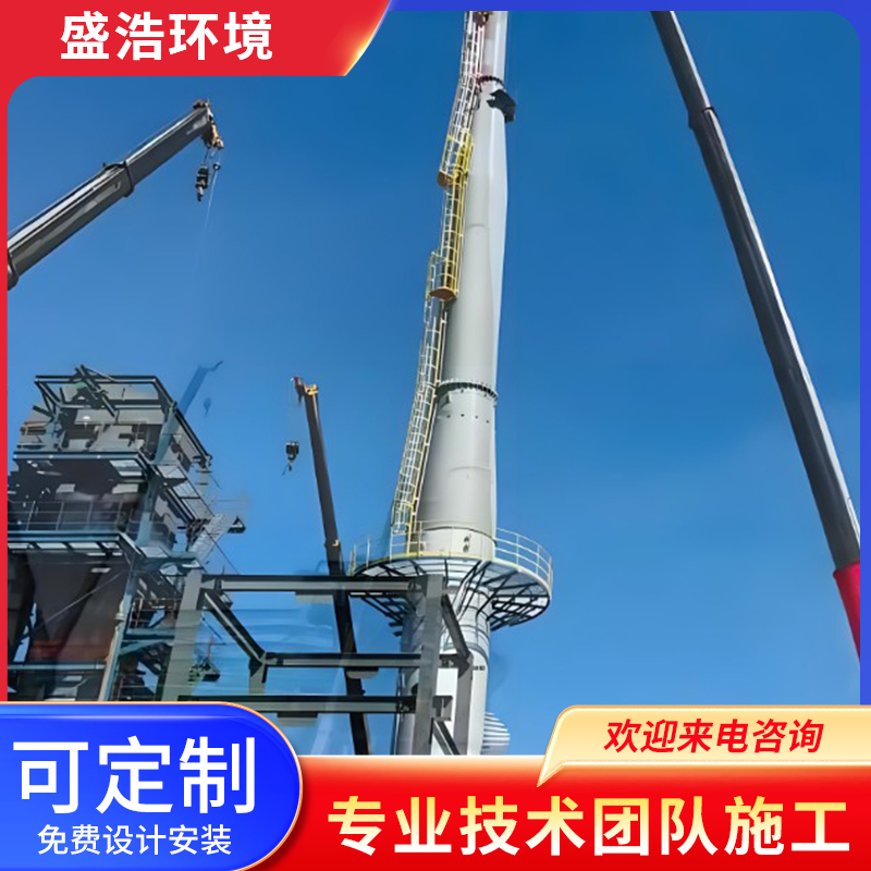 盛浩环境 塔架式钢烟囱 表面光滑平整 免费设计